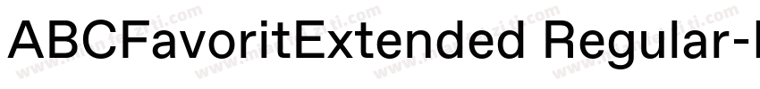 ABCFavoritExtended Regular字体转换